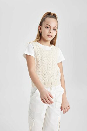 DeFacto Kız Çocuk Bisiklet Yaka Atlet B8291A824HSER99