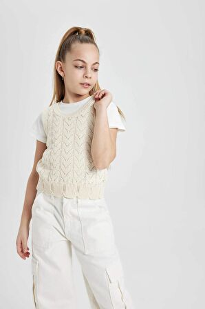 DeFacto Kız Çocuk Bisiklet Yaka Atlet B8291A824HSER99