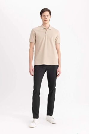 DeFacto Yazlık Chino Kanvas Pantolon Slim Fit Dar Kesim Cepli Dar Paça T1055AZ24SPAR173