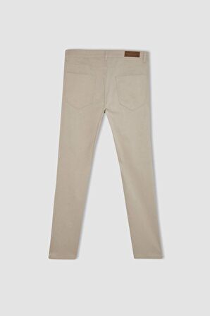 DeFacto Yazlık Chino Kanvas Pantolon Slim Fit Dar Kesim Cepli Dar Paça T1055AZ24SPBG191