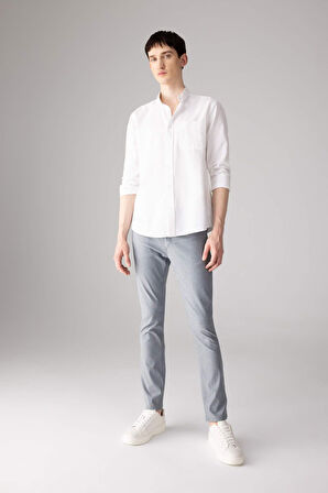 DeFacto Yazlık Chino Kanvas Pantolon Slim Fit Dar Kesim Cepli Dar Paça T1055AZ24SPIN87