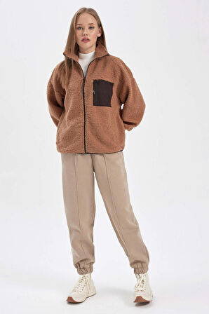 Coool Oversize Fit Pelüş Hırka