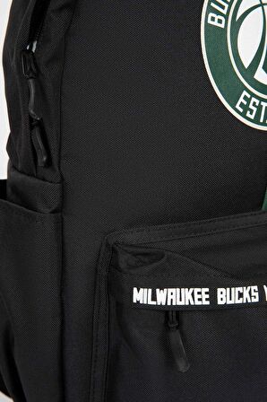 DeFacto Unisex NBA Milwaukee Bucks Su İtici Kumaş Okul Çantası A4614AXNSKR1