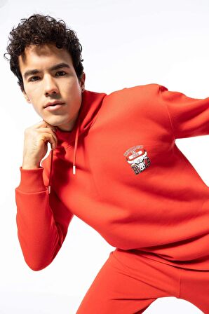 Defacto Fit NBA Chicago Bulls Boxy Fit Kapüşonlu Sweatshirt Z4629AZ23AURD227