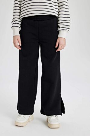 DeFacto Kız Çocuk Wide Leg Geniş Yırtmaçlı Paça Pantolon C0310A824SMBK81