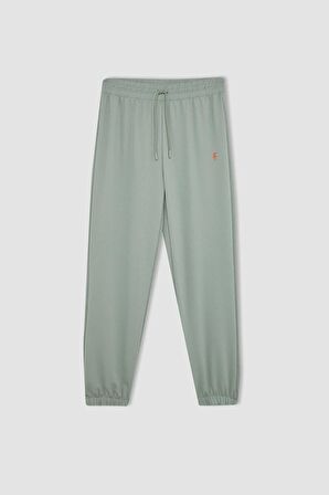 DeFactoFit Standart Fit Çift Cepli Paçası Lastikli Standart Boy Sporcu Eşofman Altı A4557AX24SPGN920