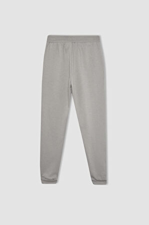 DeFacto Regular Fit Jogger Kışlık Eşofman Altı Basic Düz Beli Lastikli Bağcıklı Cepli V2699AZ23WNGR456