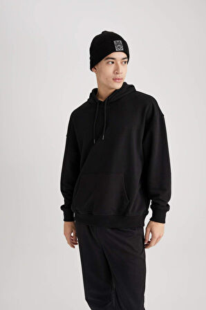 Oversize Geniş Kalıp Kapüşonlu Sweatshirt