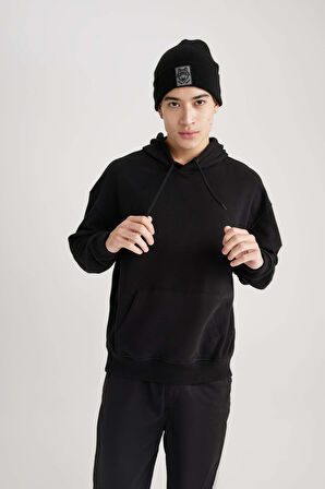 Oversize Geniş Kalıp Kapüşonlu Sweatshirt
