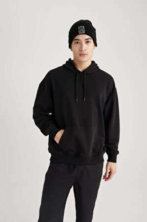 Oversize Geniş Kalıp Kapüşonlu Sweatshirt