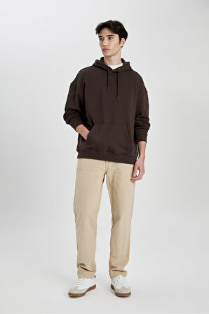 Oversize Geniş Kalıp Kapüşonlu Sweatshirt