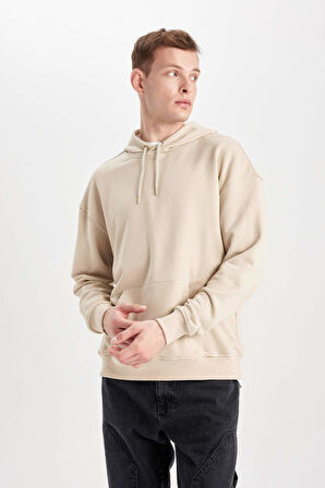 Oversize Geniş Kalıp Kapüşonlu Sweatshirt