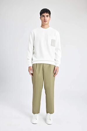 DeFacto Regular Fit Bisiklet Yaka Sweatshirt B9196AX24SPWT32