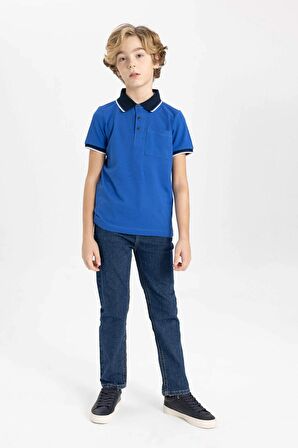 DeFacto Erkek Çocuk Pike Kısa Kollu Polo Tişört B6830A824SMBE751