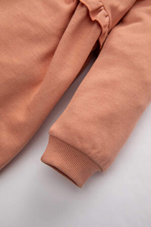 Kız Bebek Uzun Kollu Basic Düz Elbise