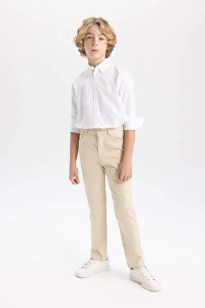 DeFacto Erkek Çocuk Düz Paça Gabardin Basic Düz Pantolon X4224A624SMBG743