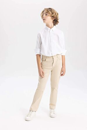 DeFacto Erkek Çocuk Düz Paça Gabardin Basic Düz Pantolon X4224A624SMBG743