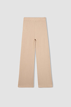 DeFacto Bürümcük Pantolon Wide Leg Geniş Bol Paça Esnek Belli C0200AX24SPBG775