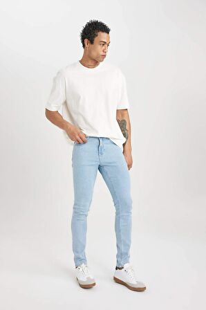 DeFacto Super Skinny Fit En Dar Kalıp Normal Bel Ekstra Dar Paça Jean Pantolon A6942AX24SPNM39