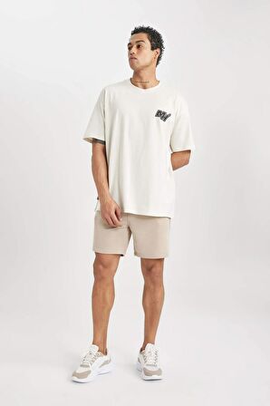 DeFactoFit NBA Miami Heat Boxy Fit Bisiklet Yaka Tişört