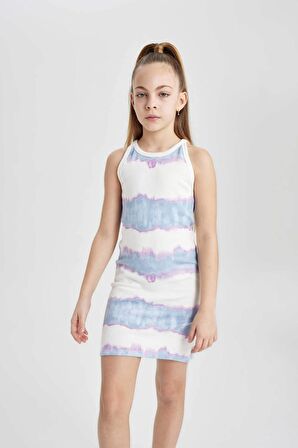 Regular Fit Fitilli Kaşkorse Elbise