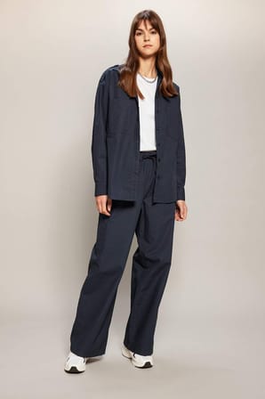 DeFacto Relax Fit Poplin Uzun Kollu Tesettür Gömlek Tunik C2145AX24SPNV243