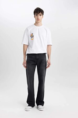 DeFacto Flayer Fit Geniş Paça Jean Pantolon B8325AX24SMNM40