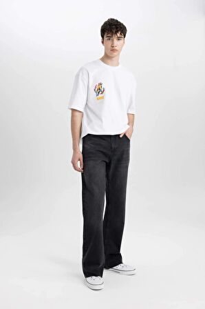 DeFacto Flayer Fit Geniş Paça Jean Pantolon B8325AX24SMNM40