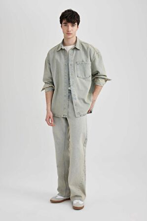 Flayer Fit Geniş Paça Jean Pantolon