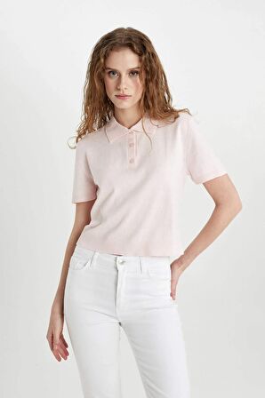 DeFacto Regular Fit Polo Yaka Kısa Kollu Triko Tişört C4534AX24SMPN190