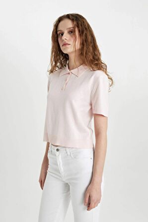 DeFacto Regular Fit Polo Yaka Kısa Kollu Triko Tişört C4534AX24SMPN190
