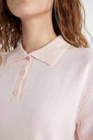 DeFacto Regular Fit Polo Yaka Kısa Kollu Triko Tişört C4534AX24SMPN190