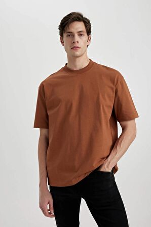 DeFacto Oversize Fit Bisiklet Yaka Kısa Kollu Tişört B4933AX24SPBN348