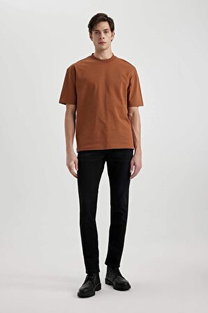 DeFacto Oversize Fit Bisiklet Yaka Kısa Kollu Tişört B4933AX24SPBN348