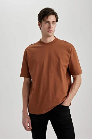 DeFacto Oversize Fit Bisiklet Yaka Kısa Kollu Tişört B4933AX24SPBN348