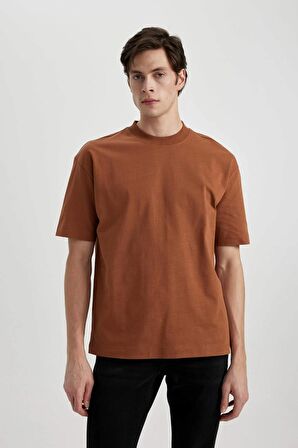 DeFacto Oversize Fit Bisiklet Yaka Kısa Kollu Tişört B4933AX24SPBN348