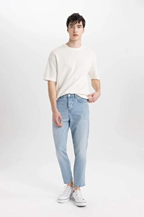 DeFacto Slim Crop Fit Dar Kalıp Normal Bel Dar Paça Jean Pantolon B8323AX24SMNM39