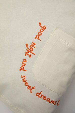 DeFacto Kız Bebek Nakışlı Kısa Kollu Penye Şortlu Pijama Takımı C3480A524HSER98