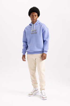 DeFactoFit NBA Boston Celtics Oversize Fit Kapüşonlu Kalın Sweatshirt A7218AX23AUPR470