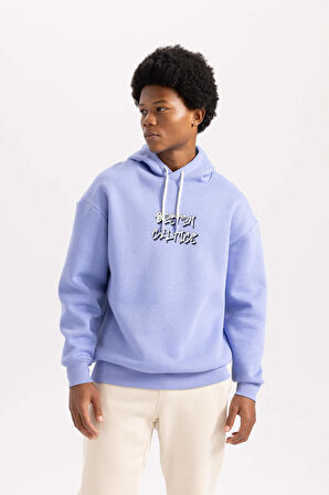 DeFactoFit NBA Boston Celtics Oversize Fit Kapüşonlu Kalın Sweatshirt A7218AX23AUPR470