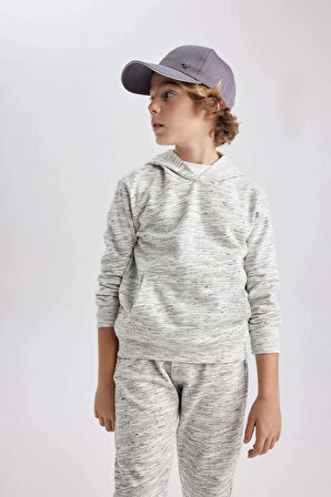 DeFacto Erkek Çocuk Kapüşonlu Sweatshirt C0084A823CWGR499