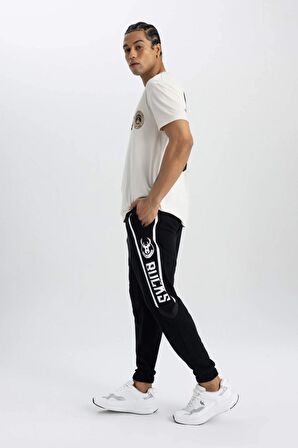 DeFactoFit NBA Milwaukee Bucks Standart Fit Jogger Eşofman Altı B3913AX24SPBK81