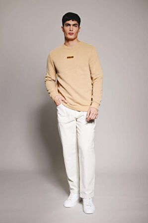 DeFacto Regular Fit Bisiklet Yaka Baskılı Sweatshirt B4156AX23WNBG275