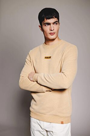 DeFacto Regular Fit Bisiklet Yaka Baskılı Sweatshirt B4156AX23WNBG275