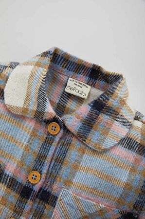 DeFacto Kız Bebek Flanel Uzun Kollu Gömlek A8815A523WNPR275