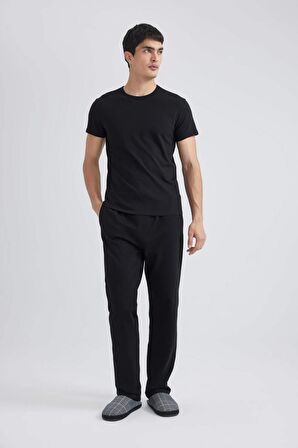 DeFacto Slim Fit Dar Kesim Bisiklet Yaka Kısa Kollu Üst L4885AZ24SMBK27