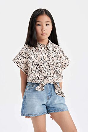 DeFacto Kız Çocuk Jean Short B5037A824SMNM28