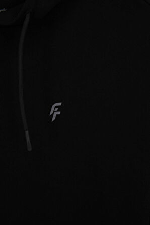 DeFactoFit Standart Fit Kapüşonlu Baskılı Sweatshirt X9031AZ23AUBK81