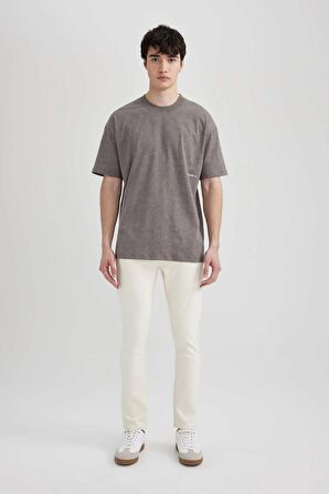 DeFacto Carlo Skinny Fit Ekstra Dar Kalıp Normal Bel Ekstra Dar Paça Jean Pantolon C6025AX24SMBG714