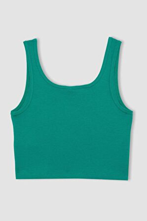 DeFactoFit NBA Boston Celtics Cropped Fit Bisiklet Yaka Ribana Atlet C4915AX24SMGN1050